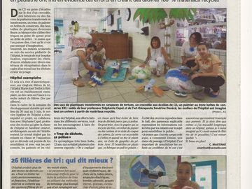 Article Var matin : A l'hôpital, on maîtrise l'art du recyclage